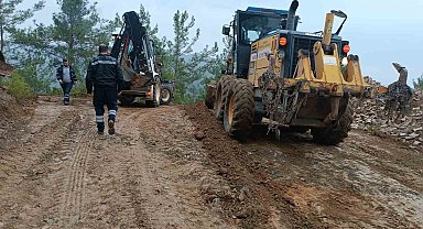 Antalya Büyükşehir ekiplerinin Alanya kırsalında çalışmaları sürüyor