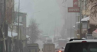 Ardahan'da soğuk hava ve sis etkili oldu
