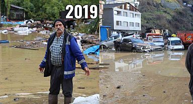 Artvin Borçka'da 4 yıl sonra yine aynı sel manzarası yaşandı