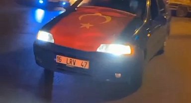 Asker konvoyunda drift şov...