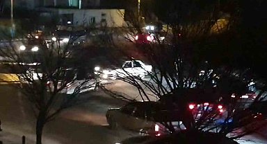 Asker uğurlamasında yolu kapatıp drift attılar