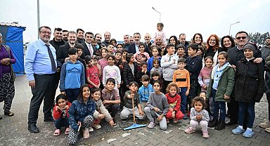 Asrın felaketinin 1. yıldönümünde BTSO heyeti Hatay'da