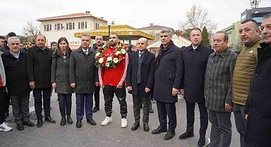 Avrupa Şampiyonu Güreşçi Feyzullah Aktürk'e Çan'da coşkulu karşılama