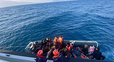 Aydın'da 18 düzensiz göçmen kurtarıldı