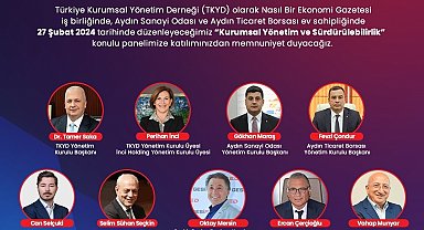 Aydın'da iş dünyası kurumsal yönetimi TKYD'den dinleyecek