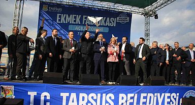 Aylık 2 milyon kapasiteli Tarsus Ekmek Fabrikası törenle açıldı