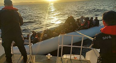 Ayvalık'ta Sahil Güvenlik'ten düzensiz göçmen operasyonu