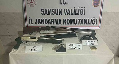 Bafra'da 3 adet ruhsatsız tüfek ele geçirildi