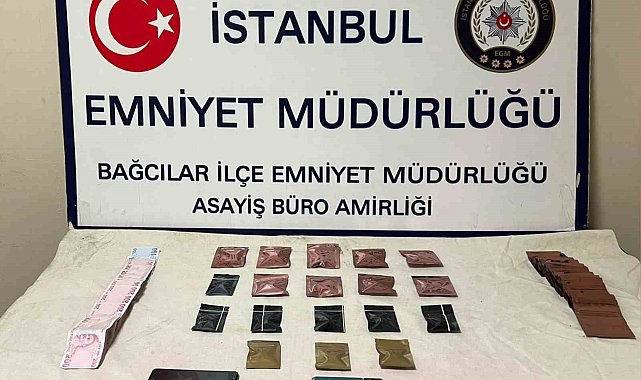 Bağcılar'da tekstil atölyesine uyuşturucu baskını: 2 gözaltı