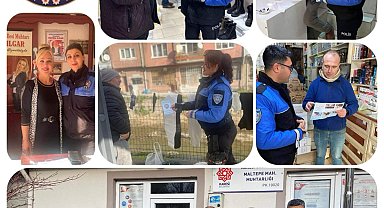Balıkesir'de polis ekipleri vatandaşları hem bilgilendirdi, hem bilinçlendirdi