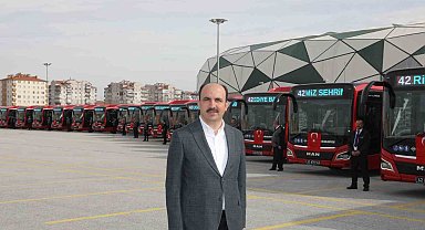 Başkan Altay: "Otobüs filomuz 53 yeni doğalgazlı otobüsle daha da güçlendirdik"