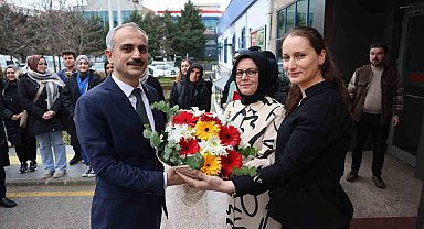 Başkan Çiftçi'ye sürpriz karşılama