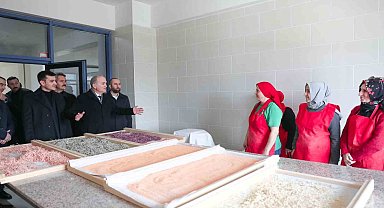 Başkan Faruk Özlü kadınların üretim üssünde