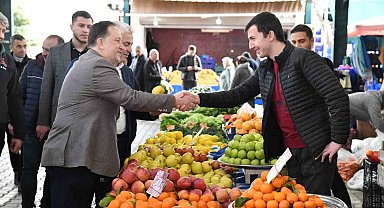 Başkan Orkan pazar esnafıyla buluştu