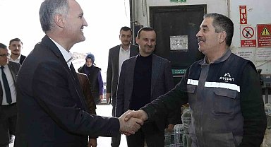 Başkan Taban İnegöl'ün üretim gücünün yanında