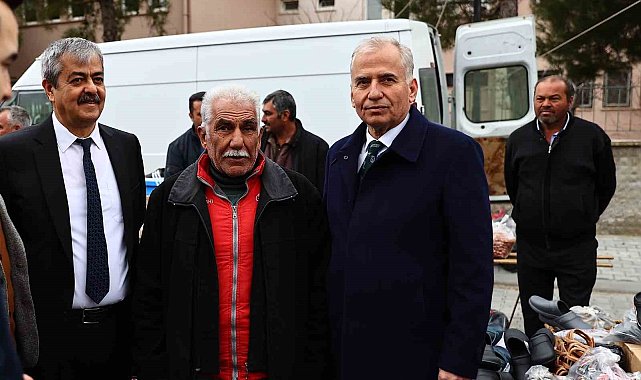 Başkan Zolan'ı maniyle karşıladı