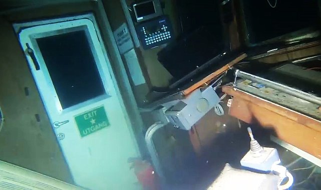 Batan geminin içindeki aramalar görüntülendi