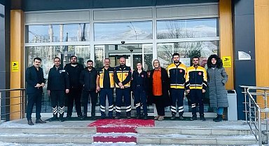 Bayburt'ta sağlık personellerince beyaz kod tatbikatı gerçekleştirildi