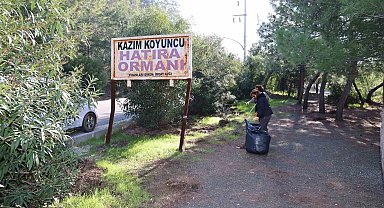 Belediye ve gönüllülerden çevre temizliği