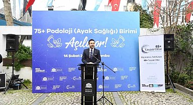 Beşiktaş'ta 75 yaş ve üstü vatandaşlar için podoloji birimi hizmete açıldı