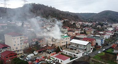 Beykoz'da kibrit üretim atölyesi alev alev yandı