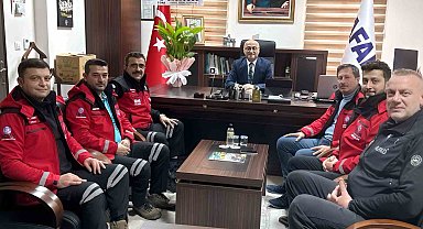 Bilecik Edebali Arama Kurtarma Derneği , yeni atanan müdüre ziyaret etti