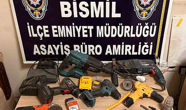 Bismil'de polis, sanayi hırsızını çaldığı malzemeleri satarken yakaladı