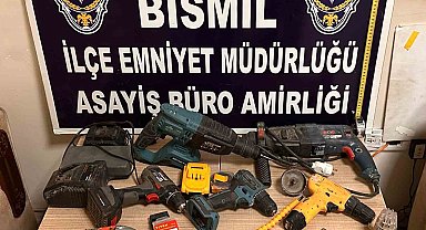 Bismil'de polis, sanayi hırsızını çaldığı malzemeleri satarken yakaladı