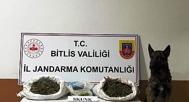 Bitlis'te 10 kilo 200 gram skunk maddesi ele geçirildi
