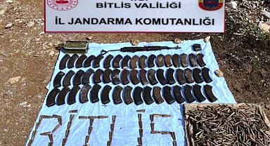 Bitlis'te silah ve çok sayıda mühimmat ele geçirildi