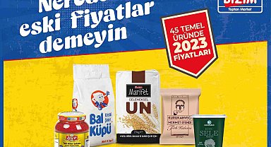 Bizim Toptan 45 temel ürünü 2023 fiyatlarıyla satışa sundu