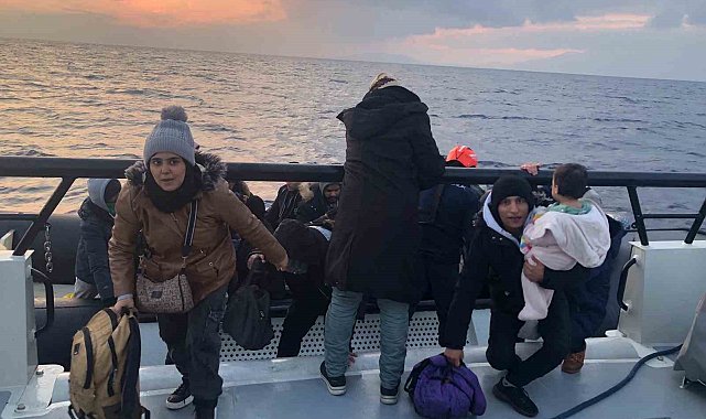 Bodrum'da 4'ü çocuk 32 düzensiz göçmen kurtarıldı