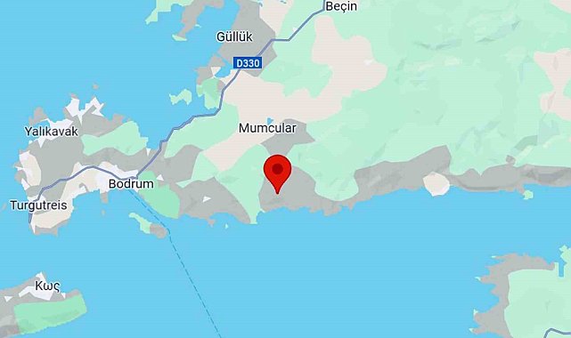 Bodrum'da deprem