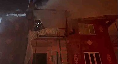 Burdur'da 3 katlı bina alevlere teslim oldu