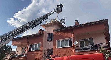 Burdur'da baca yangını paniğe neden oldu