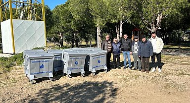 Burhaniye'de Konteynerler yenileniyor