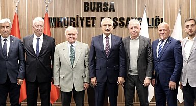 Bursaspor yönetimi, Bursa Cumhuriyet Başsavcısı Ramazan Solmaz'ı ziyaret etti