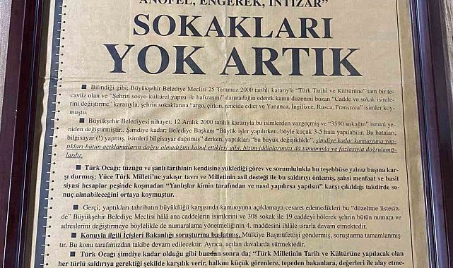 Büyükerşen'e bir tepki de Türk Ocağı'ndan