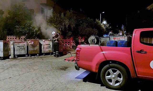 Büyükşehir İtfaiyesi çöp ve konteyner yangınları için uyardı