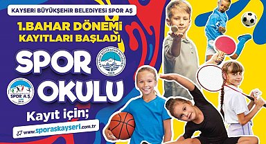 Büyükşehir Spor AŞ 1'inci bahar dönemi spor okulları kayıtları başladı