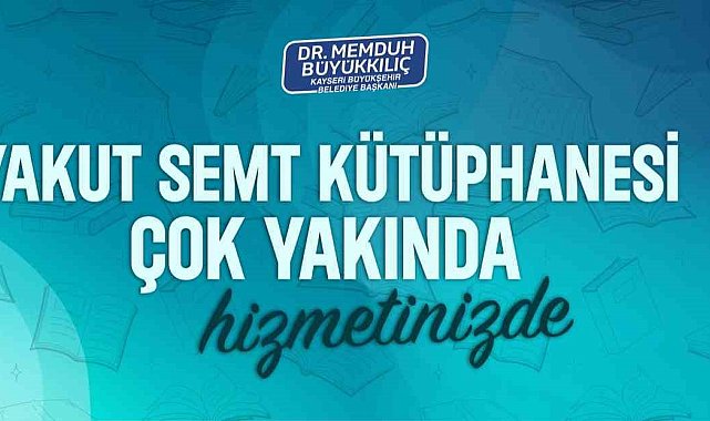 Büyükşehir'in 13'üncü kütüphanesi yolda