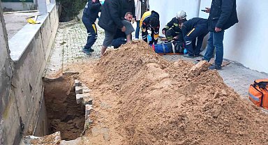 Çalışma esnasında toprak kaydı: 1 işçi yaralı