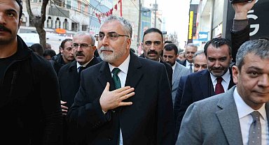 Çalışma ve Sosyal Güvenlik Bakanı Işıkhan esnafla bir araya geldi