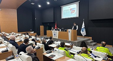 Çanakkale'de Şehirlerarası Otobüslerde Yolcuların Emniyet Kemeri Kullanımı Toplantısı yapıldı