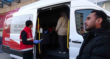 Çankırı'da düzensiz göçmenlere yönelik mobil göç noktası aracı hizmete başladı