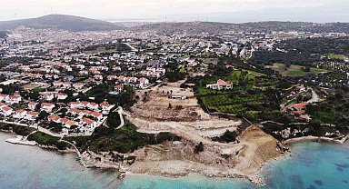 Çeşme Ayayorgi Koyu'nda hazine arazisinde kaçak inşaat
