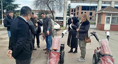 Çiftçilere fide ve makine desteği