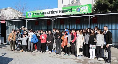 Çiftlikköy'de öğrenciler Sıfır Atık Merkezi'ni gezdi