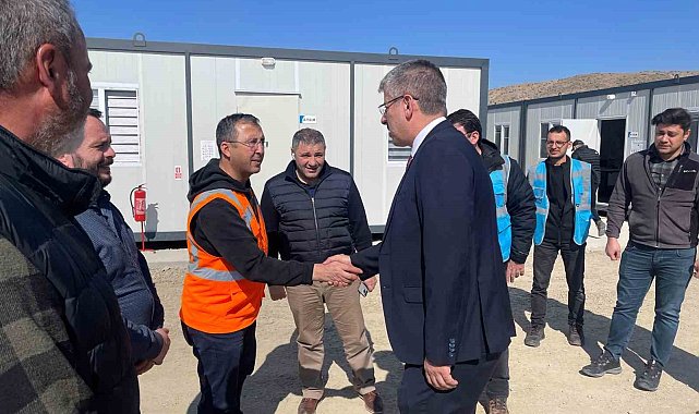 Çopuroğlu'ndan hızlı tren şantiyesine ziyaret