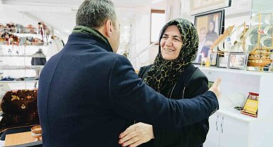 Cumhur İttifakı adayı Senger, esnaf ziyaretlerini sürdürüyor